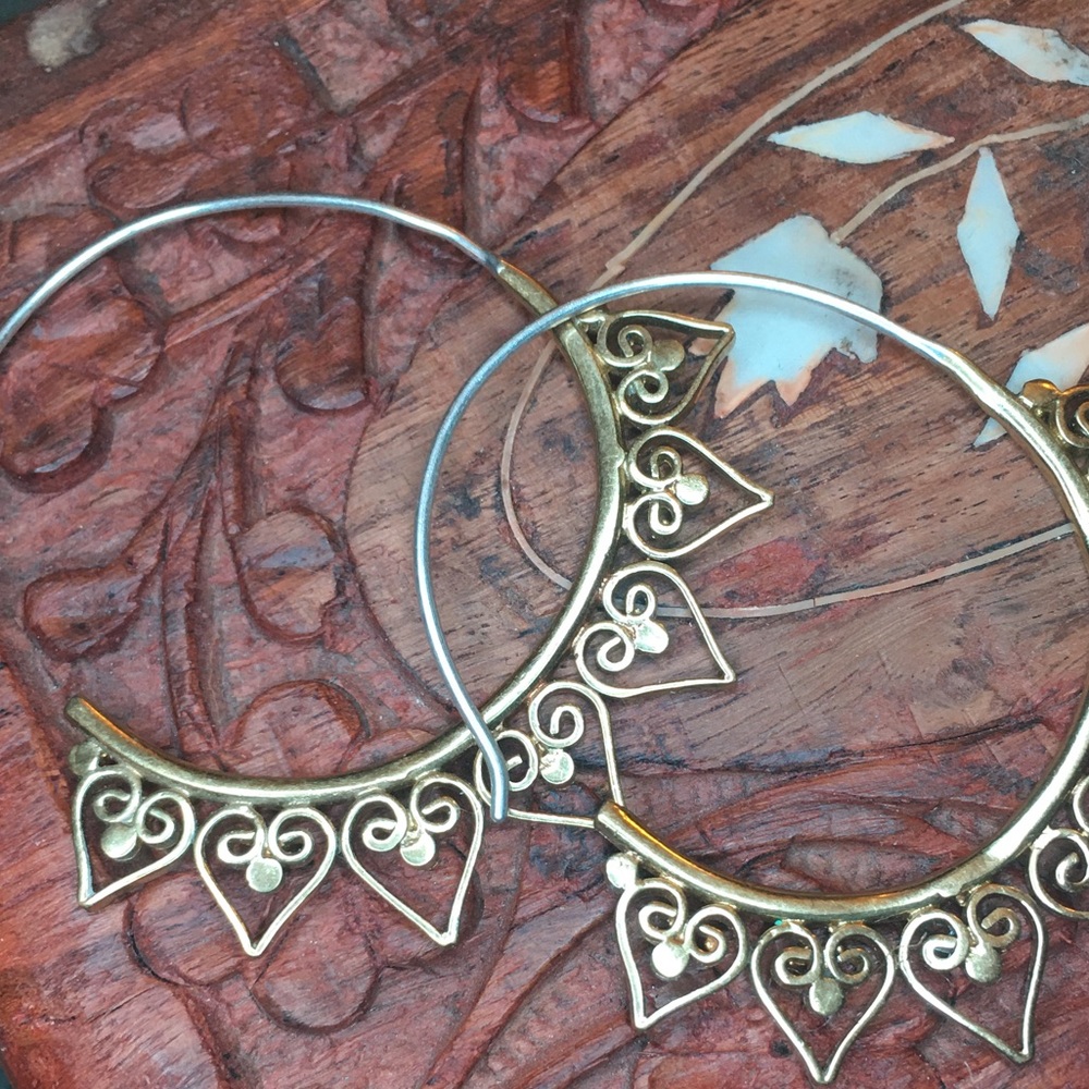 Filagree Open Hoops